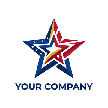 American Star Company Logo Template.