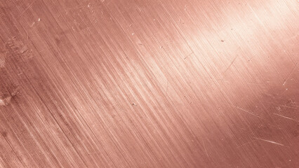 Fototapeta premium Generative AI, Brushed Rose Gold Metal Texture Background