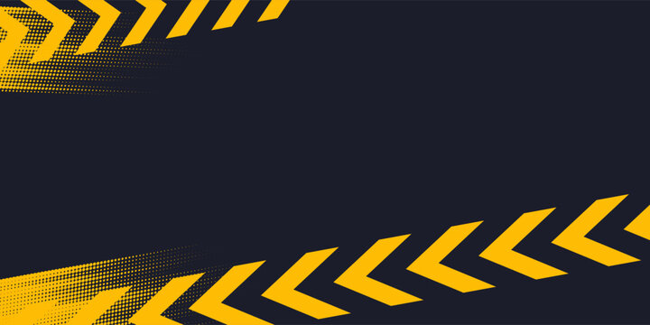 Social media post template background vector, editable post template social media banners with grunge warning system mark illustration