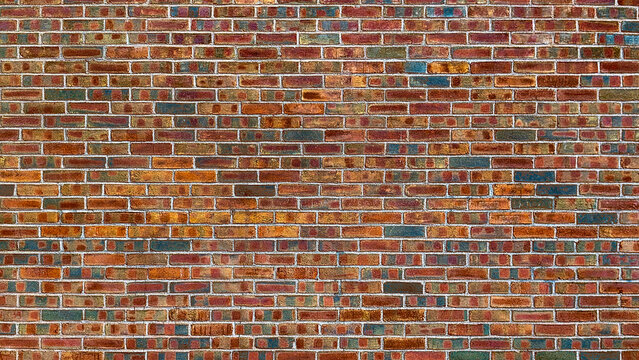 the old red brick wall