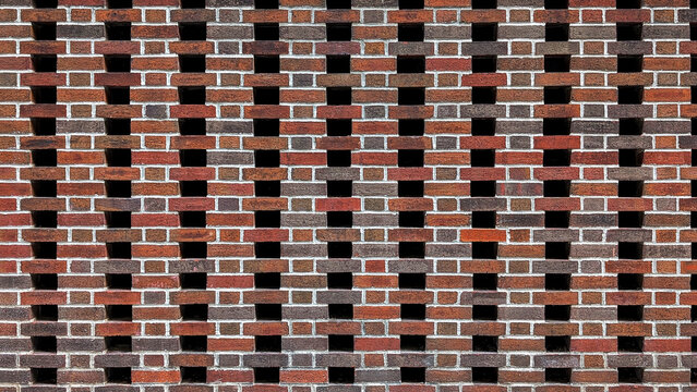 the old red brick wall