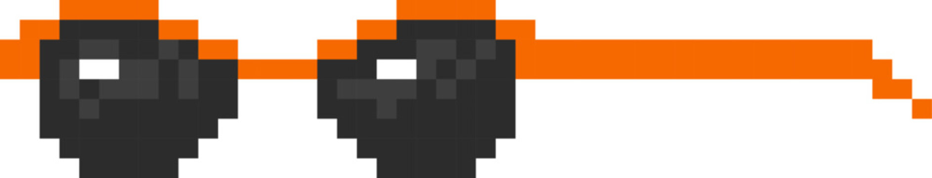 Sunglasses Side View Pixel Art