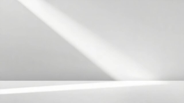 Minimalism interior sunlight diagonal light white surface clean soft minimalist interior with calm