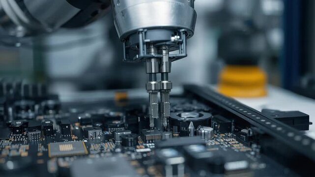Automated circuit board assembly with robotic soldering printed automation for precise production