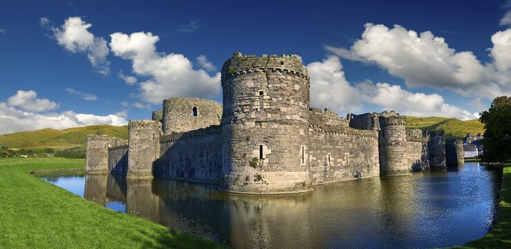 Beaumaris Castle, 1284, UNESCO World Heritage Site, Beaumaris, Anglesey Island, Wales, United Kingdom