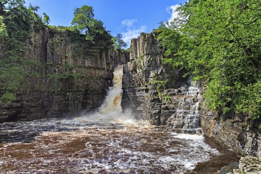 High Force falls, River Tees, Teesdale, Durham, England, United Kingdom
