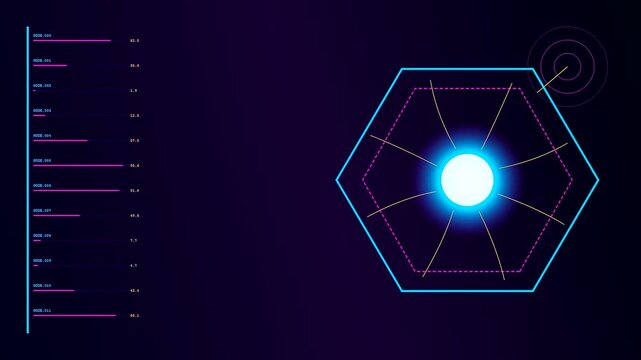 This futuristic interface shows a stabilized fusion reactor core pulsing with clean energy while digital telemetry data updates across a sophisticated scientific monitoring display screen.