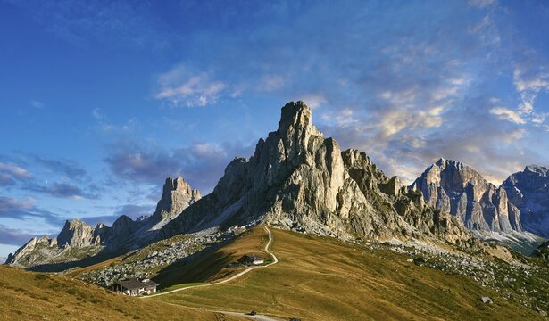 Nuvolau mountain, Monte Nuvolau, above the Giau Pass, Passo di Giau, Colle Santa Lucia, Dolomites, Belluno, Italy