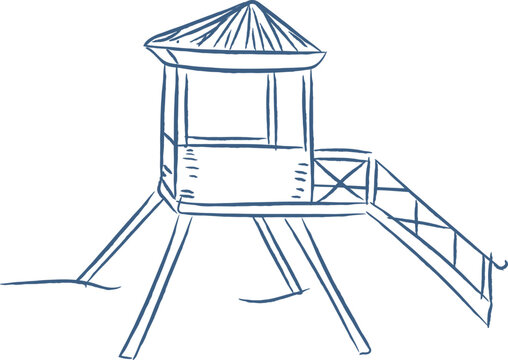Lifeguard Tower Sketch
