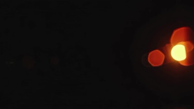 Warm Bokeh Lens Flare Glow Loop Overlay - Loopable