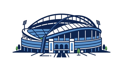 Modern Stadium Arena Illustration © RB