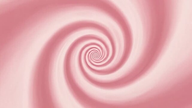 A soft pink spiral pattern creates a hypnotic and smooth circular motion effect