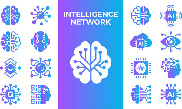 Intelligence network brain circuit technology futuristic connections ai digital innovation innovation.