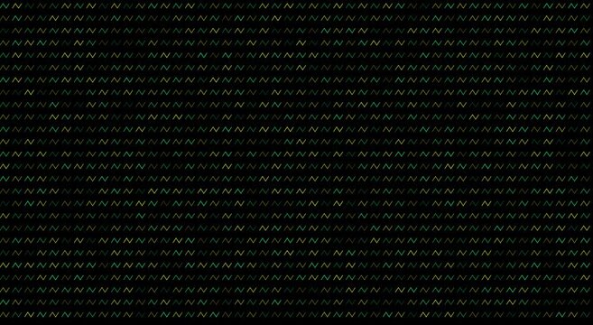 Green neon letter n pattern moving animation background, digital abstract texture