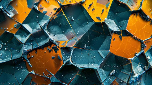 A micrograph of a sample of magnetic shape memory polymer material revealing its unique crystal structure and the presence of embedded magnetic particles.