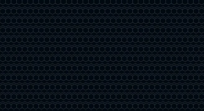 Hexagon pattern motion background: dark geometric abstract technology loop animation