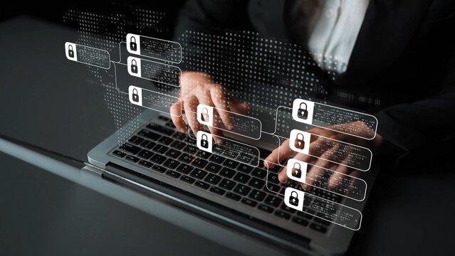 Blockchain structure showing distributed data blocks linked with encryption, representing secure transaction verification, decentralized control, and immutable record system Marrow