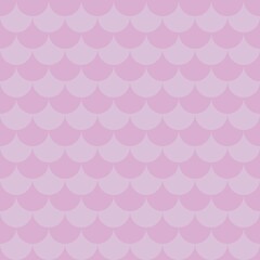 Two-tone pastel purple fish scale seamless pattern. Minimalist scallop geometric background for fabric, wallpaper, wrapping paper, and vector textile design. © MDC