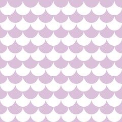 Soft pastel blue and white minimalist fish scale pattern. Calming seamless scallop wave geometric grid texture for baby boy nursery wallpapers. © MDC