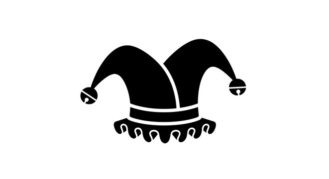 Jester Hat Icon Silhouette