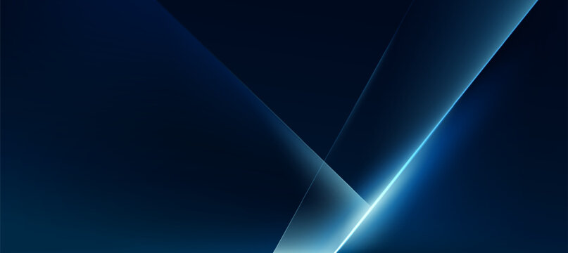 Modern technology banner background With glow blue diagonal stripe for corporate business, Digital Ads, business presentation or landing page