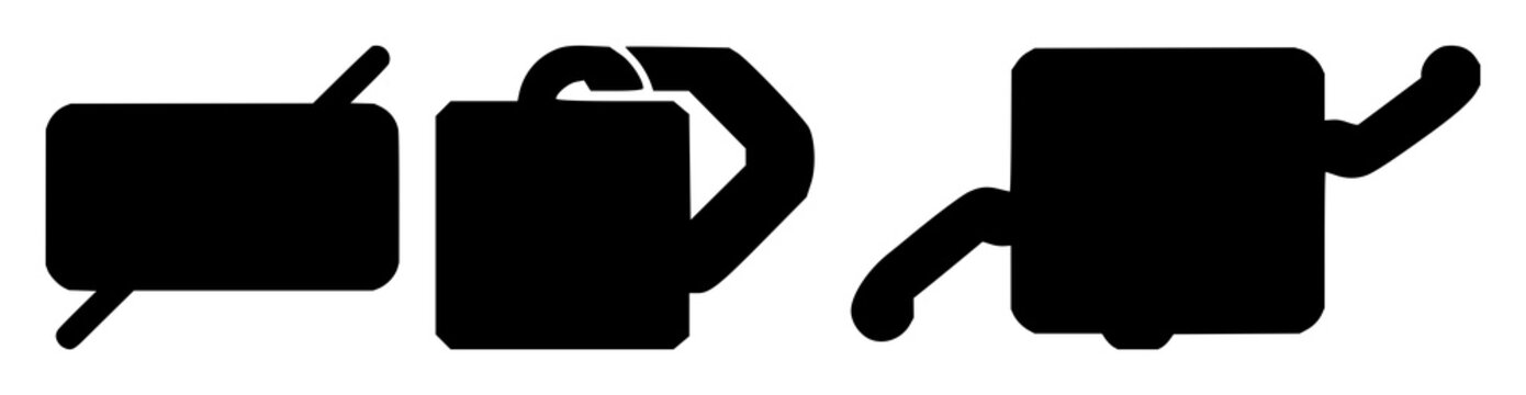 Blockchain link icon set with solid black line art on white background featuring cryptocurrency, connectivity, security with vector and minimalist