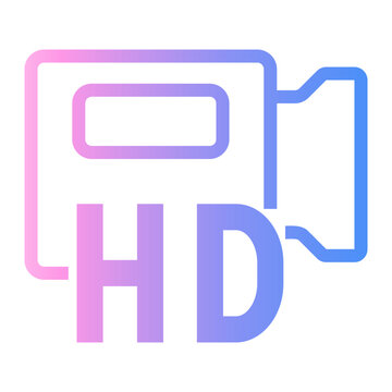 recording Line Gradient Icon
