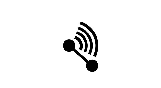 Connectivity icon illustrates the seamless transfer of data through wireless signals, representing the essential infrastructure of modern digital communication and internet network technology.