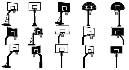 Basketball Hoop Collection - Various Designs for Sports and Recreation © Duren