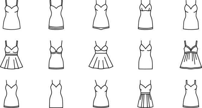 Black and white of dresses with lace and floral patterns