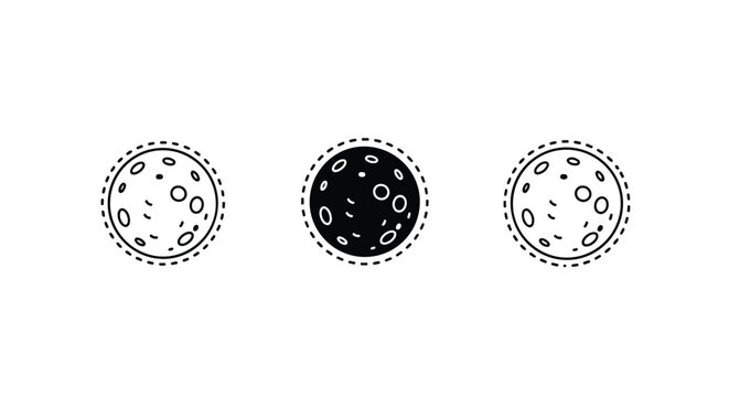 Stylized ladybugs border with halftone dot pattern
