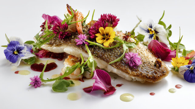 pan-seared john dory with brown shrimp