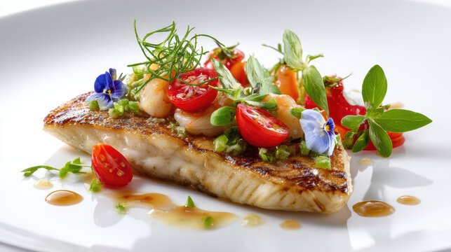 pan-seared john dory with brown shrimp