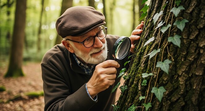 Environmental inspection in woodland area