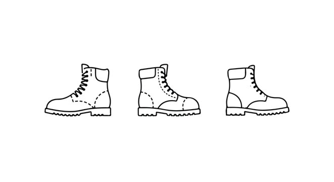 Outdoor hiking boots halftone pattern graphic