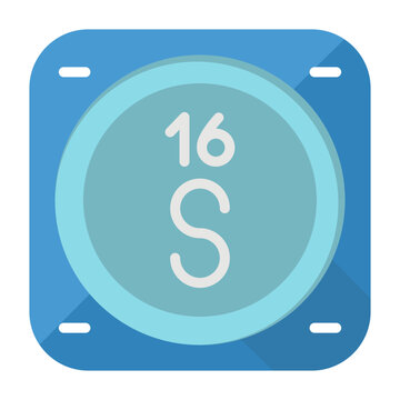 Sulfur Vector Icon