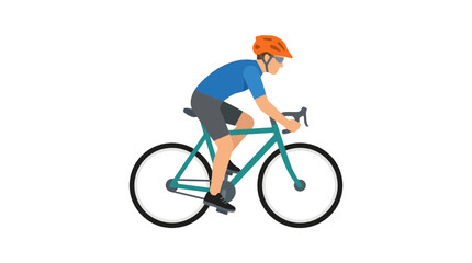 Fototapeta premium Cyclist Riding Bicycle