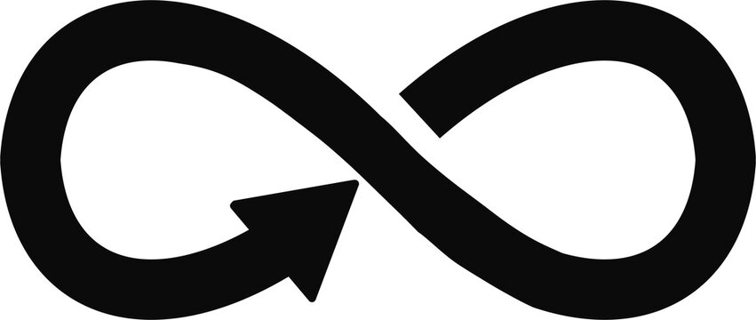 Infinite Loop Icon &ndash; Endless Cycle, Continuity Symbol Vector