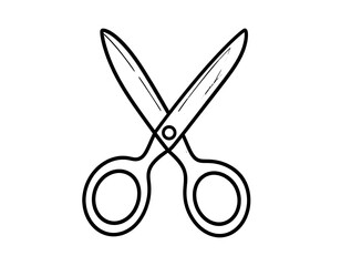 Fototapeta premium Scissors Cutting Tool Icon Symbol.