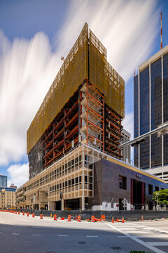 Vitas Tower demolition Downtown Miami long exposure photography