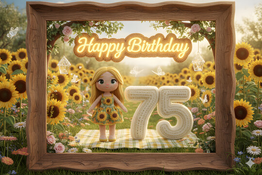 Happy Birthday 75 &mdash; &ldquo;Sunflower Cottage Celebration&rdquo;