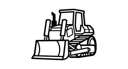 Bulldozer Construction Equipment Heavy Machinery. © Nurdiansyah