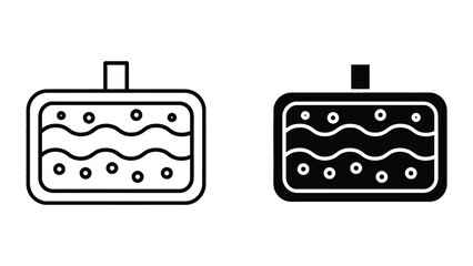 Fototapeta premium Two different d-sub connectors illustration
