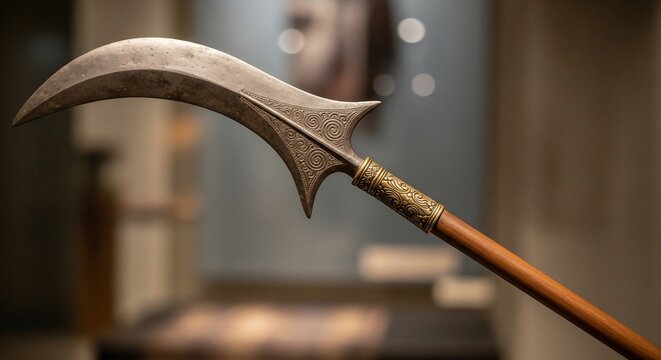 Ancient war weapon detail