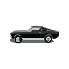 Fototapeta premium Classic Car Vector Art Illustration.eps