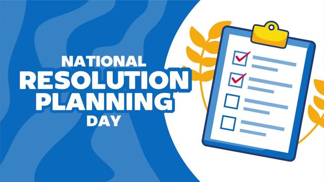 National Resolution Planning Day for better planning
