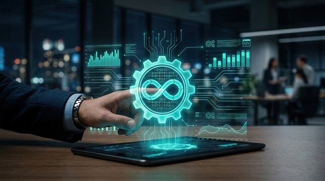 CI CD pipeline automation enhancing workflow efficiency in software development.