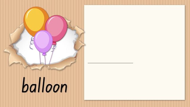 Educational Alphabet Animation Teaching the Letter B with Colorful Balloons
