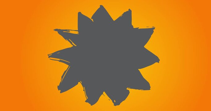 Graffiti speech bubble animation. Abstract modern Messaging sign street art decoration video, Discussion icon performed in urban painting style.