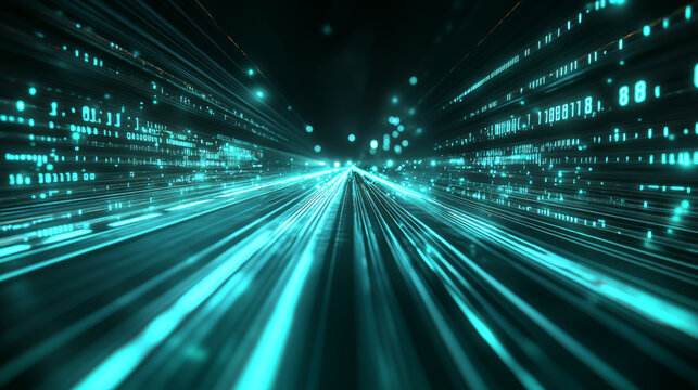 Flowing binary data
